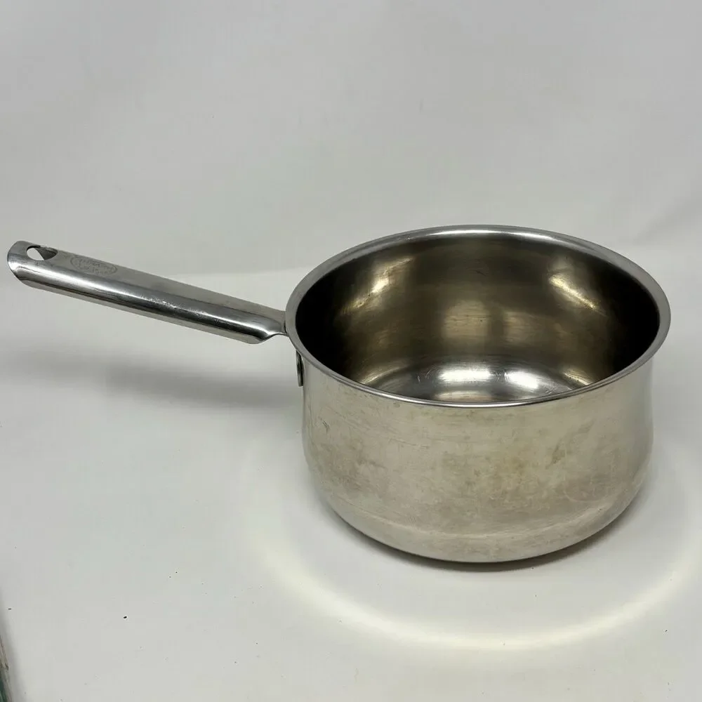 Revere Ware SX Stainless Steel 2.5qt Sauce Pan Pot Copper Clad Bottom No lid